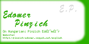 edomer pinzich business card